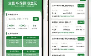 全国环保排污登记小程序系统